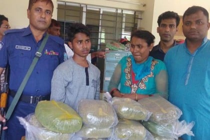 চৌদ্দগ্রামে ১২ কেজি গাঁজাসহ আটক ২