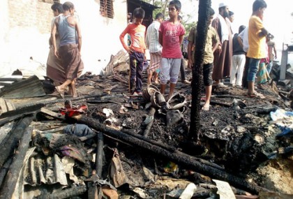 রাঙামাটি কাপ্তাইয়ে কেপিএম টিলায় আগুন, ৩৪ ঘর পুড়ে ছাই
