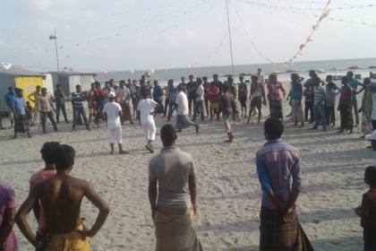 কুয়াকাটা সৈকতে জেলেদের বৈশাখী উৎসব
