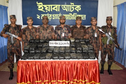 টেকনাফে ১২ লাখ ১০ হাজার পিস ইয়াবা উদ্ধার