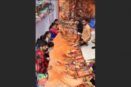 বাজারে 'বাহুবলী' শাড়ি!