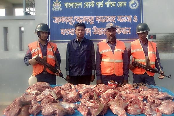সুন্দরবনে হরিণের মাংস জব্দ