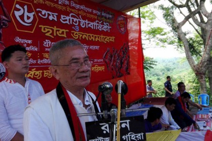 পার্বত্যাঞ্চলে জুম্ম জাতি ধ্বংসের ষড়যন্ত্র চলছে : সন্তু লারমা