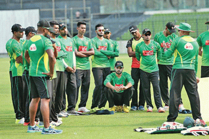 কিউই বধে মাশরাফিদের ঘাম ঝরানো অনুশীলন