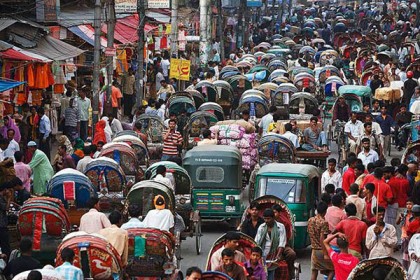বিশ্বের অধিক ঘনবসতিপূর্ণ শহর ঢাকা!

