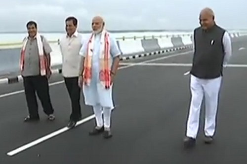 ভারতের দীর্ঘতম সেতুর উদ্বোধন করলেন মোদি