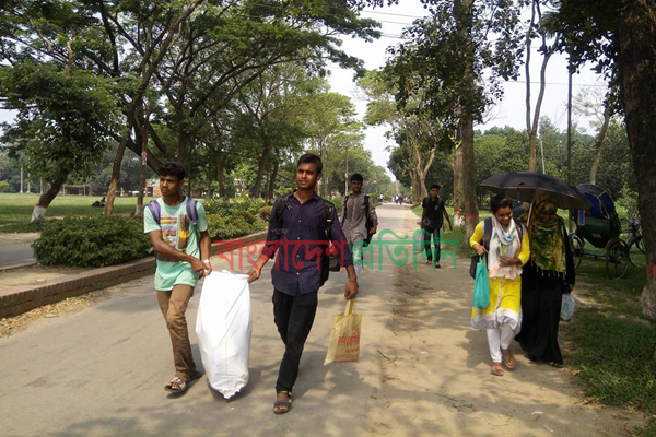 জাবিতে হল ছাড়ছেন শিক্ষার্থীরা, বিক্ষোভ করবে ছাত্রলীগ