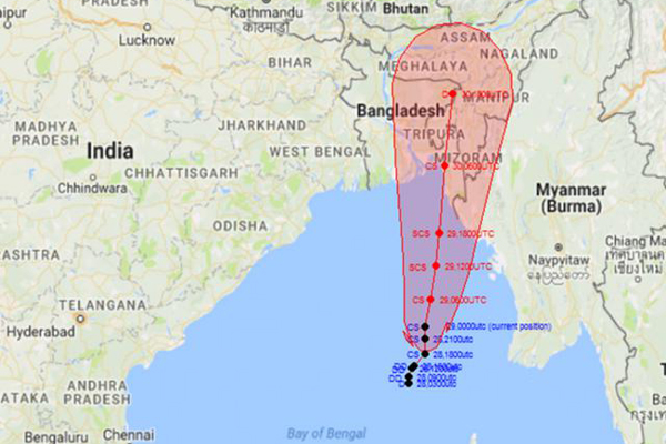 ধেয়ে আসছে ঘূর্ণিঝড় 'মোরা'