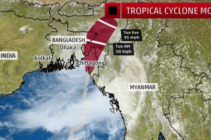 বাংলাদেশ অতিক্রম করে মণিপুরের দিকে 'মোরা'
