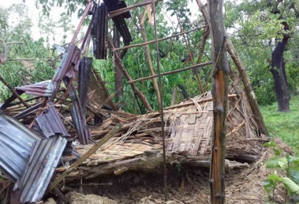 লামায় ঘূর্ণিঝড় মোরা'র আঘাতে ক্ষতিগ্রস্ত ৮ হাজার পরিবার