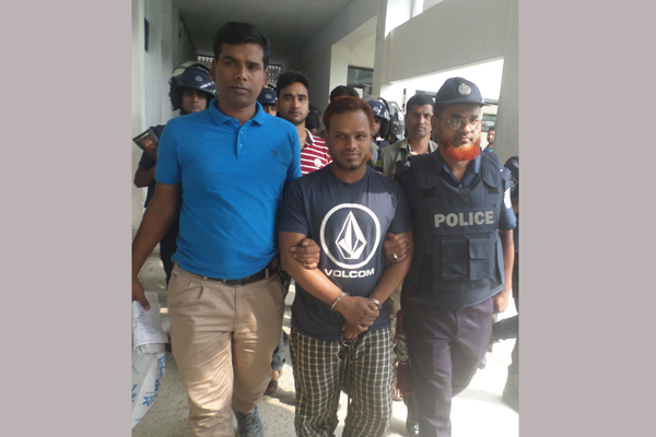 রিমান্ড শেষে জঙ্গি রাজীব গান্ধীকে কারাগারে প্রেরণ