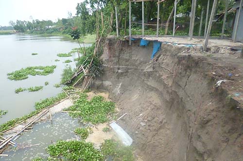 জামালপুরে ভয়াবহ নদী ভাঙ্গন