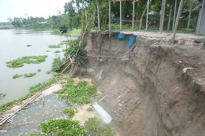 জামালপুরে ভয়াবহ নদী ভাঙ্গন