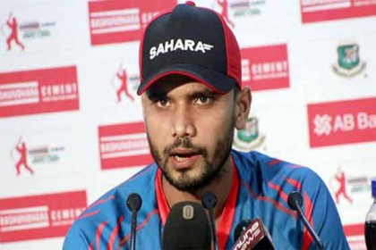 নিউজিল্যান্ডের বিপক্ষে জয়ের বিকল্প ভাবছেন না মাশরাফি 