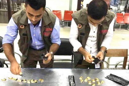 শাহজালাল বিমানবন্দরে ৪.৬ কেজি স্বর্ণ আটক