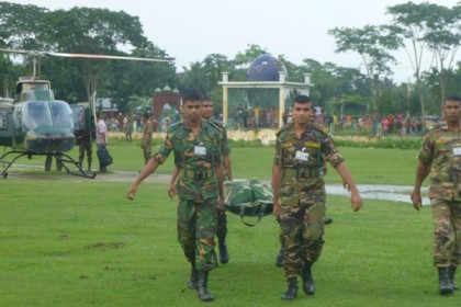 পাহাড় ধসে নিহত সেনা সদস্য আজিজুলের বাড়িতে শোকের মাতম