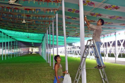জাতীয় ঈদগাহে বজ্রপাত প্রতিরোধক স্থাপন
