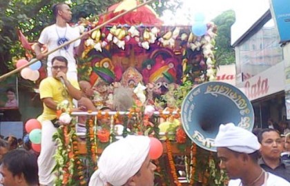 দিনাজপুরে জগন্নাথ দেবের উল্টো রথযাত্রা মহোৎসব অনুষ্ঠিত
