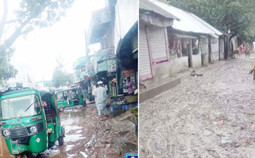 চৌদ্দগ্রামে সড়কের বেহাল দশা