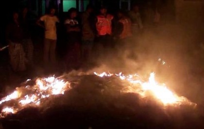 লক্ষ্মীপুরে ৩ লাখ মিটার নিষিদ্ধ কারেন্ট জাল জব্দ