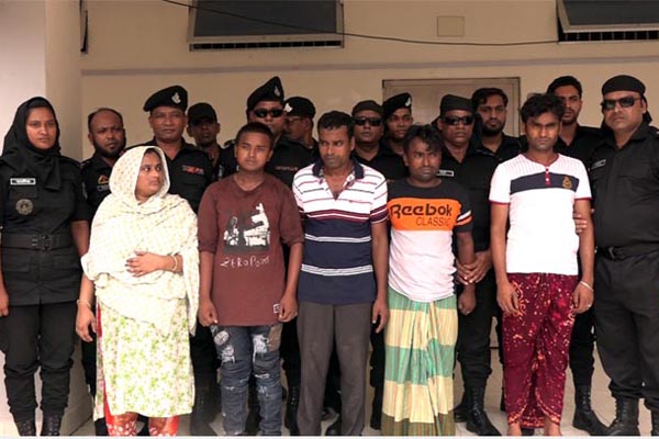 সিলেটে স্ত্রী ও তিন সহযোগীসহ মাদক সম্রাট শহীদ আটক