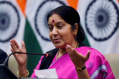 সেনা না সরা পর্যন্ত চীনের সঙ্গে আলোচনা নয়: সুষমা স্বরাজ 