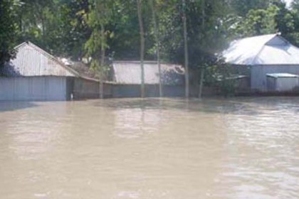 ঝালকাঠিতে নদীর পানি বৃদ্ধিতে নিম্নাঞ্চল প্লাবিত