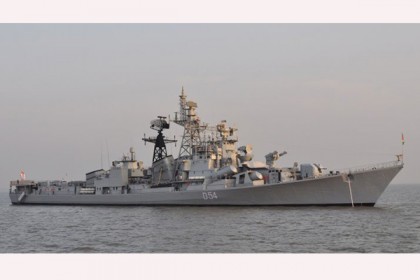 ভারতীয় যুদ্ধজাহাজ ‘রানভীর’র চট্টগ্রাম ত্যাগ