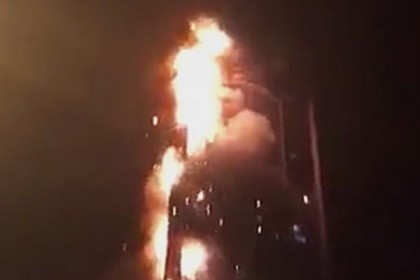 দুবাইয়ের টর্চ টাওয়ারে ভয়াবহ আগুন