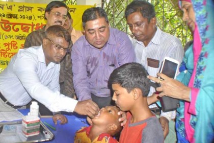 দিনাজপুরে ভিটামিন 'এ' ক্যাপসুলের ক্যাম্পেইন 