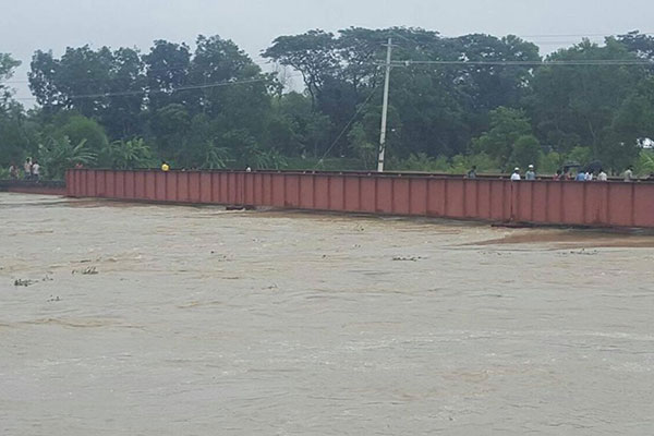 হবিগঞ্জে খোয়াই নদীর পানি বিপদসীমার ওপরে