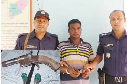 গাংনীতে একাধিক মামলার আসামী শফি গ্রেফতার