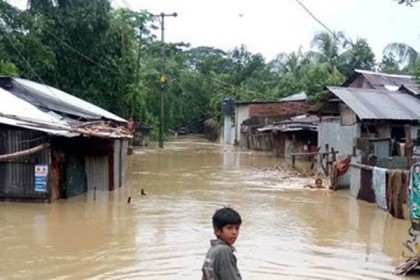 বন্যার পানিতে খাগড়াছড়ির ৫ গ্রাম প্লাবিত, যোগাযোগ বিচ্ছিন্ন
