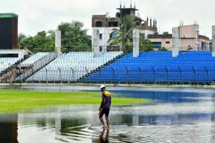 
ফতুল্লা স্টেডিয়ামের জলাবদ্ধতা অস্ট্রেলিয়ার মিডিয়ায় 
