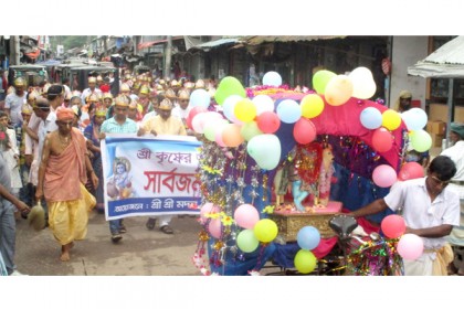 কলাপাড়ায় শ্রীকৃষ্ণের জন্মাষ্টমী পালিত