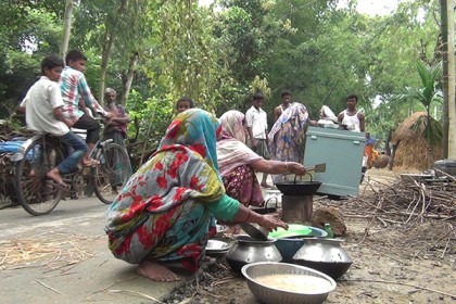 পানি কমলেও পঞ্চগড়ের অর্ধশতাধিক গ্রাম পানিবন্দী