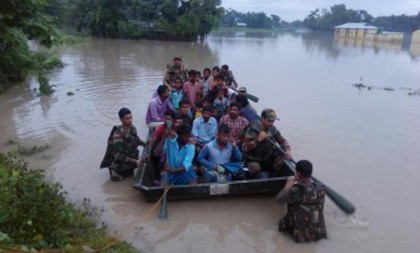আসামে বন্যা কবলিত সাড়ে ২২ লাখ মানুষ
