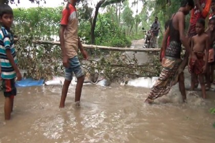 শরীয়তপুরের সুরেশ্বর পয়েন্টে পানি বিপদসীমার ১১ সে.মি. ওপর