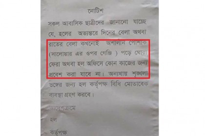 সালোয়ারের ওপর গেঞ্জি কি অশালীন পোশাক?