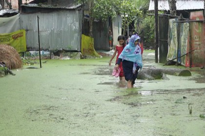 লক্ষ্মীপুরে ভারি বর্ষণে নিম্নাঞ্চল প্লাবিত, পানিবন্দী ২০ হাজার মানুষ