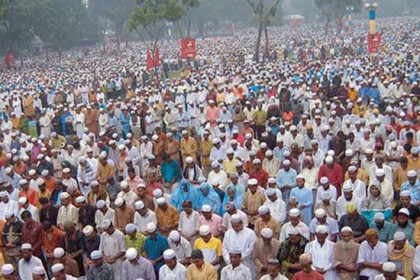 ১৯০তম ঈদ জামাতের জন্য প্রস্তুত শোলাকিয়া