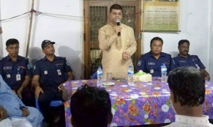 টেকনাফ বৌদ্ধ বিহারে পুলিশ সুপারের মতবিনিময় সভা