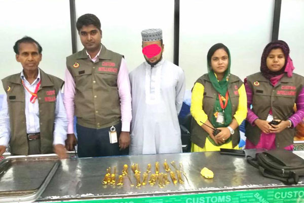শাহজালালে কোটি টাকার স্বর্ণসহ যুবক আটক