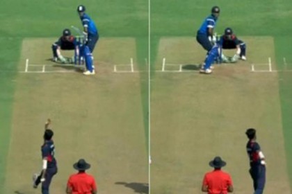 দু’হাতে বল করে অজিদের চমকে দিলেন অক্ষয়!