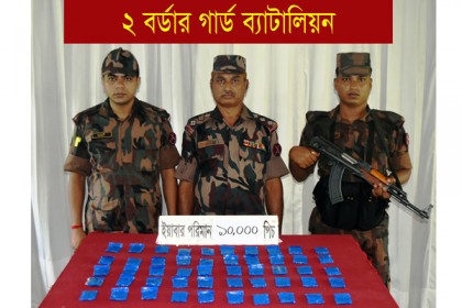 টেকনাফে ১০ হাজার পিস ইয়াবা উদ্ধার