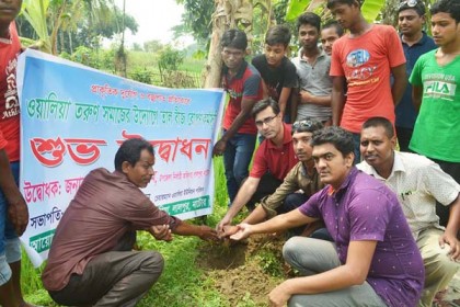 নাটোরে ১২০০ তাল বীজ রোপণ