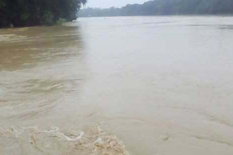 বাঁধ ভেঙে ঝিনাইগাতীর ১৫ গ্রাম প্লাবিত