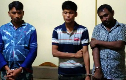 লামায় ইয়াবাসহ আটক তিন যুবককে ৩ মাস করে জেল