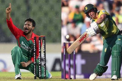 ওয়ানডে সিরিজে ফিরলেন সাকিব-ডি ভিলিয়ার্স