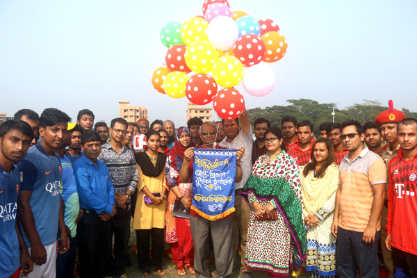 বরিশাল বিশ্ববিদ্যালয়ে আন্তঃবিভাগ ফুটবল প্রতিযোগীতা শুরু